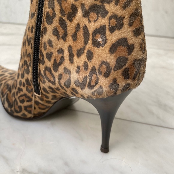Italian Animal Print Leopard Boots 37/ US 7 - Picture 8 of 13